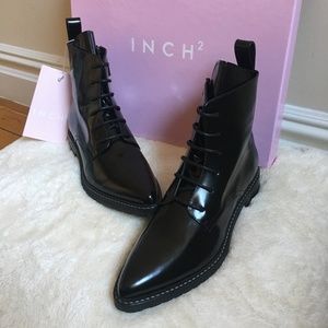 INCH2 Dapper pointed toe lace-up boots Size 38